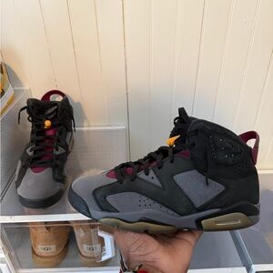 Jordan Sneakers - Black, Gray, Burgundy
